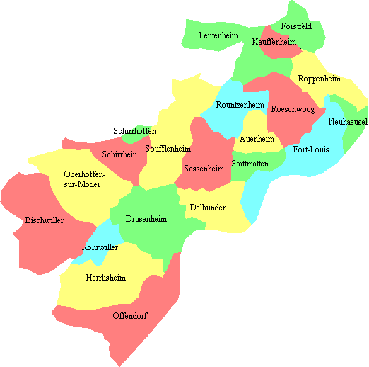Carte canton