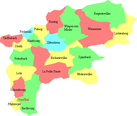 Carte canton