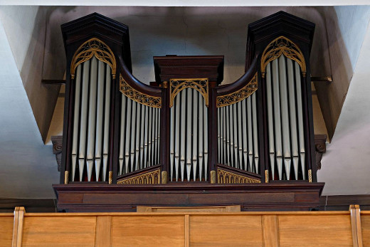 Bischwiller, l'orgue Joseph Chaxel.Photo Creative Commons, de Ralph Hammann, 2015.
