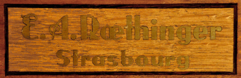 La plaque Roethinger à Diebolsheim.
