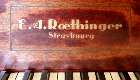 La plaque d'adresse Roethinger à Krafft.