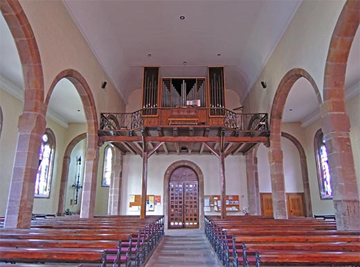La Claquette, l'orgue Roethinger / Kern.
Photo de Franck Lechêne, 21/08/2012.