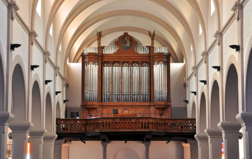 Mulhouse-Dornach, l'orgue Roethinger dans son buffet Boehm.
Les photos sont de Martin Foisset, 17/09/2022.