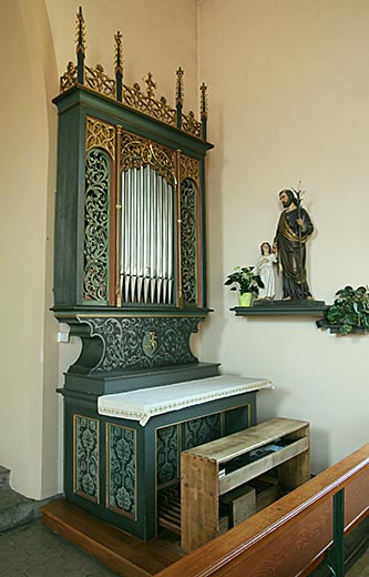 Niederbruck, l'orgue de la chapelle St-Wendelin, le
        19/08/2012.