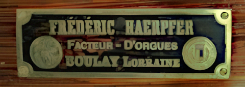 La plaque d'adresse de Frédéric Haerpfer à Westhoffen.